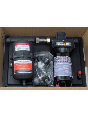 RV Water Pump 5.5GPM 55PSI and 0.75L 125PSI Pre-Pressurized Accumulator 12V DC